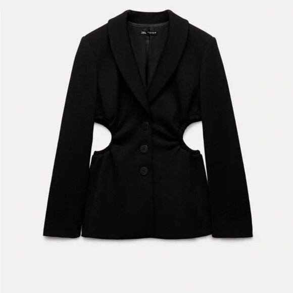 ZARA CUT OUT BLAZER - Picture 1 of 5